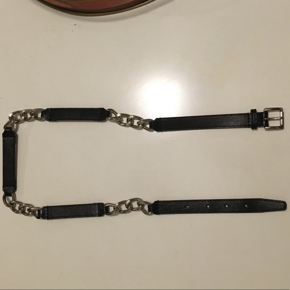 Michael Kors small leather chain belt